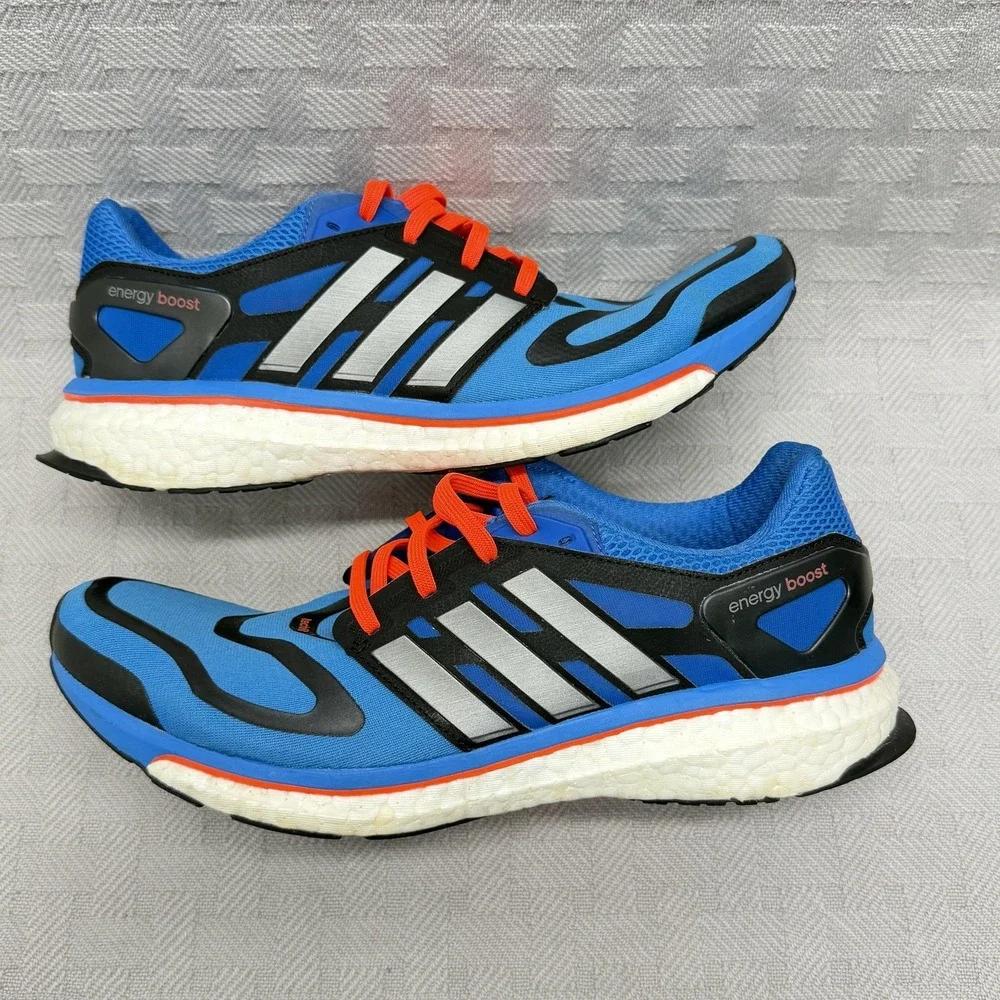 Adidas Energy Boost Techfit Shoes Mens Size 9 Blue‎ Running Cushioned G96599